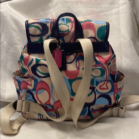 Gently Used Coach Multicolor Women's Backpack - Picture 2 of 10